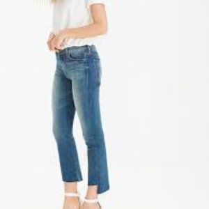 Mother Insider Step Crop Fray jeans